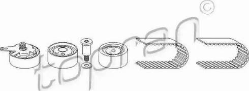 Topran 111202 - Zobsiksnas komplekts www.autospares.lv