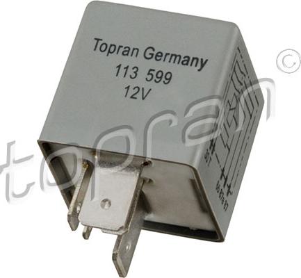 Topran 113 599 - Relay, fuel pump www.autospares.lv