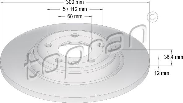 Topran 113 011 - Тормозной диск www.autospares.lv