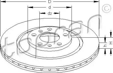 Topran 113 258 - Bremžu diski www.autospares.lv