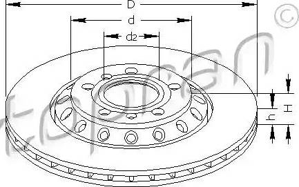 Topran 113 260 - Bremžu diski autospares.lv