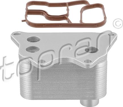 Topran 113 787 - Oil Cooler, engine oil www.autospares.lv