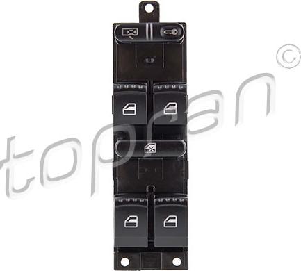 Topran 112 408 - Switch, door lock system www.autospares.lv