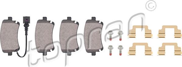 Topran 112 169 - Brake Pad Set, disc brake www.autospares.lv