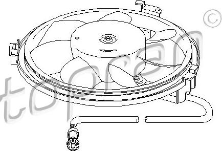 Topran 112 105 - Fan, radiator www.autospares.lv