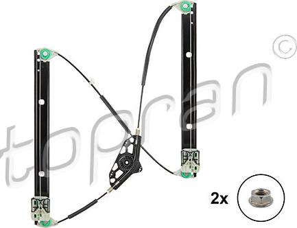 Topran 117 233 - Stikla pacelšanas mehānisms www.autospares.lv