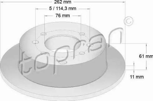 Topran 820 440 - Bremžu diski www.autospares.lv