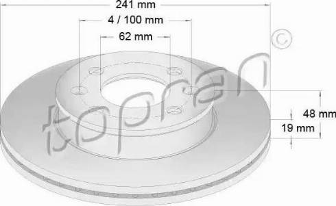 Topran 820 410 - Bremžu diski www.autospares.lv