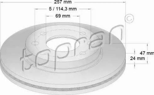 Topran 820 426 - Bremžu diski www.autospares.lv