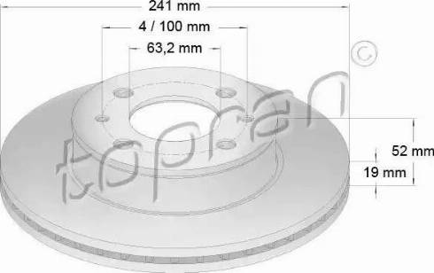 Topran 820 475 - Bremžu diski autospares.lv