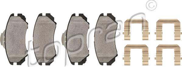 Topran 820 699 - Brake Pad Set, disc brake www.autospares.lv