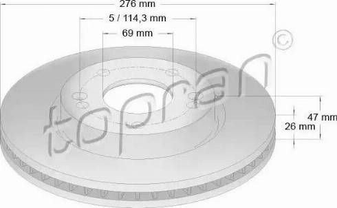 Topran 820 618 - Bremžu diski www.autospares.lv