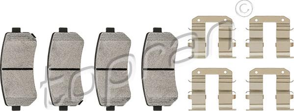 Topran 820 280 - Brake Pad Set, disc brake www.autospares.lv