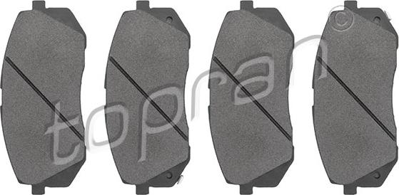 Topran 821 253 - Тормозные колодки, дисковые, комплект www.autospares.lv