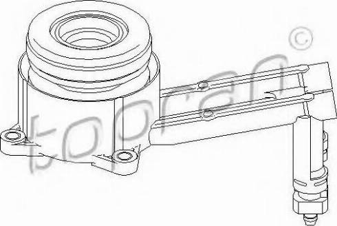 Topran 304 151 756 - Centrālais izslēdzējmehānisms, Sajūgs www.autospares.lv