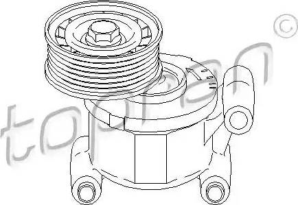 Topran 304 100 - Натяжитель, поликлиновый ремень www.autospares.lv