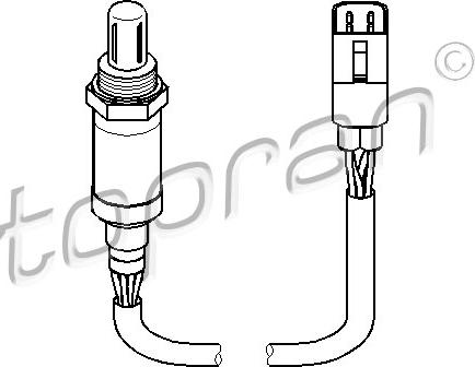 Topran 300 589 - Lambda Sensor www.autospares.lv