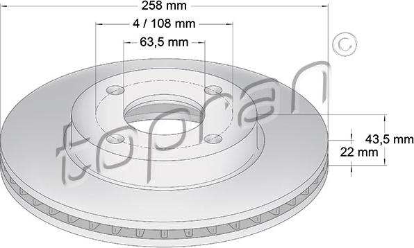 Topran 301 415 - Bremžu diski autospares.lv