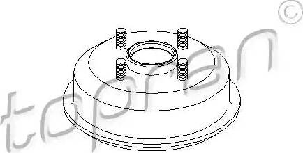 Topran 301 015 - Тормозной барабан www.autospares.lv