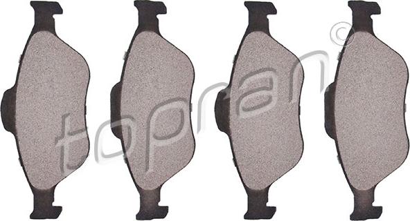 Topran 301 889 - Brake Pad Set, disc brake www.autospares.lv