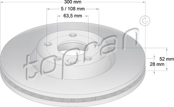 Topran 303 976 - Bremžu diski autospares.lv