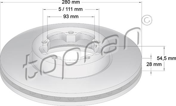 Topran 303 972 - Bremžu diski www.autospares.lv