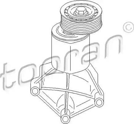 Topran 302 164 - Belt Tensioner, v-ribbed belt www.autospares.lv