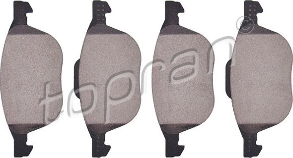 Topran 302 338 - Brake Pad Set, disc brake www.autospares.lv