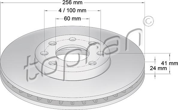 Topran 205 523 - Bremžu diski autospares.lv