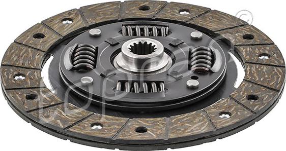 Topran 205 265 - Диск сцепления, фрикцион www.autospares.lv