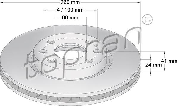 Topran 206 120 - Bremžu diski www.autospares.lv