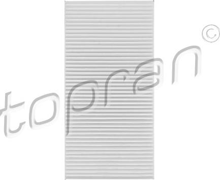 Topran 206 245 - Filter, interior air www.autospares.lv