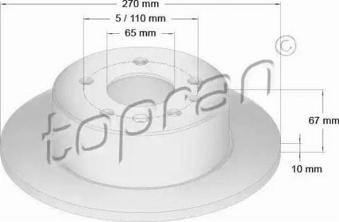 Topran 200 944 - Bremžu diski www.autospares.lv