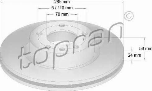 Topran 200 941 - Bremžu diski www.autospares.lv