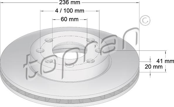 Topran 200 942 - Bremžu diski www.autospares.lv