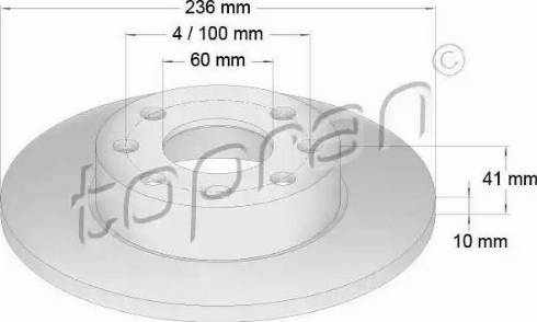 Topran 200 934 - Bremžu diski www.autospares.lv