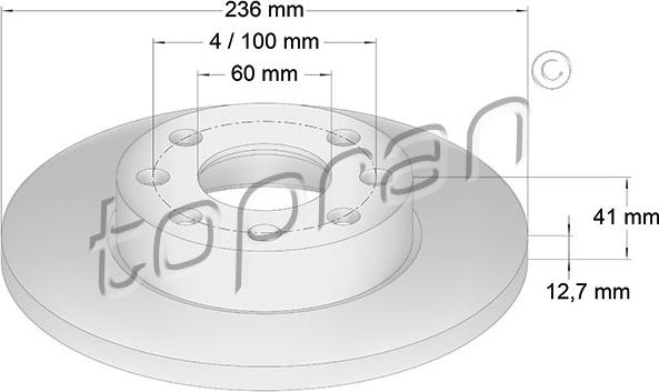 Topran 200 935 - Brake Disc www.autospares.lv