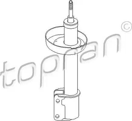 Topran 200 419 - Shock Absorber www.autospares.lv