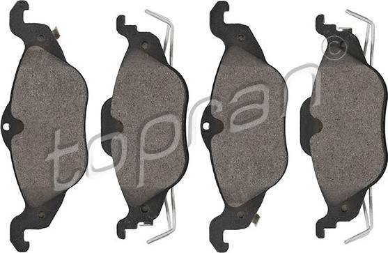 Topran 208 499 - Brake Pad Set, disc brake www.autospares.lv