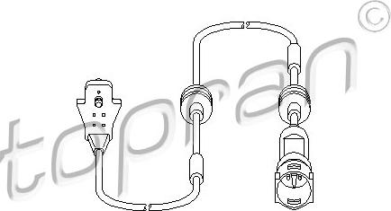 Topran 203 971 - Indikators, Bremžu uzliku nodilums www.autospares.lv