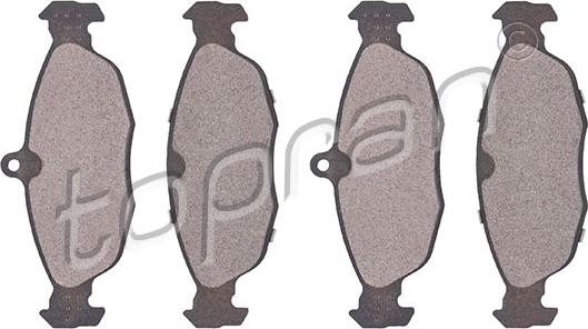 Topran 202 464 - Brake Pad Set, disc brake www.autospares.lv