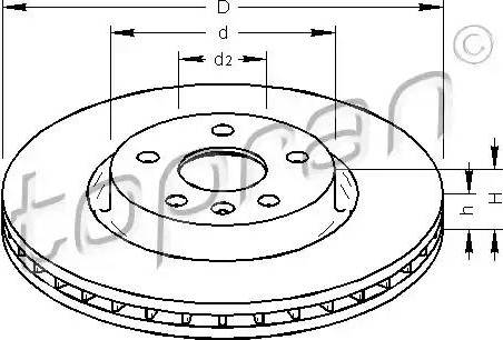 Topran 207 991 - Bremžu diski www.autospares.lv