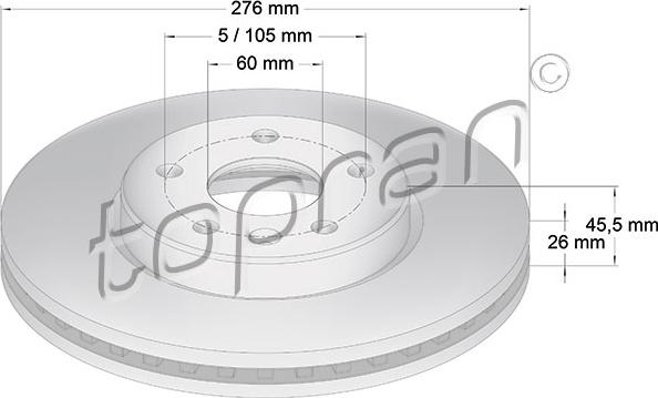 Topran 207 981 - Bremžu diski www.autospares.lv