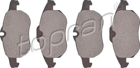 Topran 207 473 - Brake Pad Set, disc brake www.autospares.lv