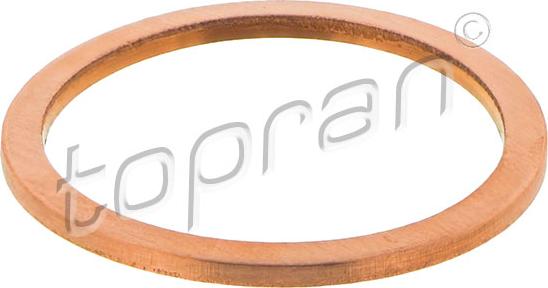 Topran 207 582 - Seal Ring, oil drain plug www.autospares.lv