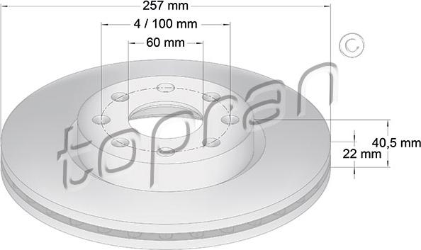 Topran 207 602 - Bremžu diski autospares.lv