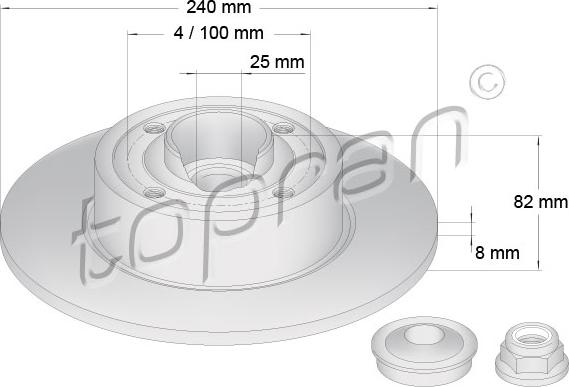 Topran 700 650 - Bremžu diski www.autospares.lv