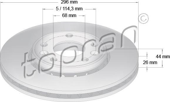 Topran 700 802 - Bremžu diski www.autospares.lv