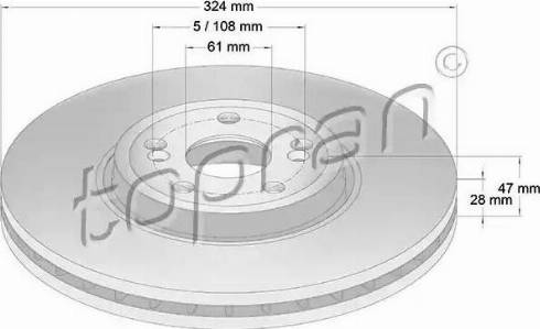 Topran 701 096 - Bremžu diski www.autospares.lv