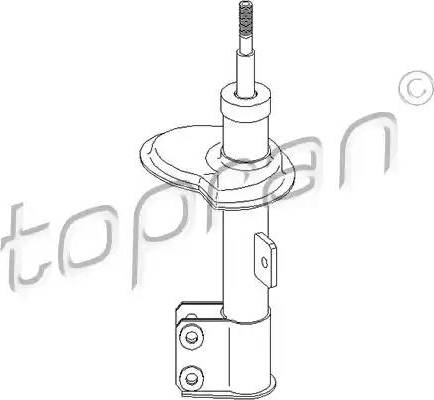 Topran 720 827 - Shock Absorber www.autospares.lv